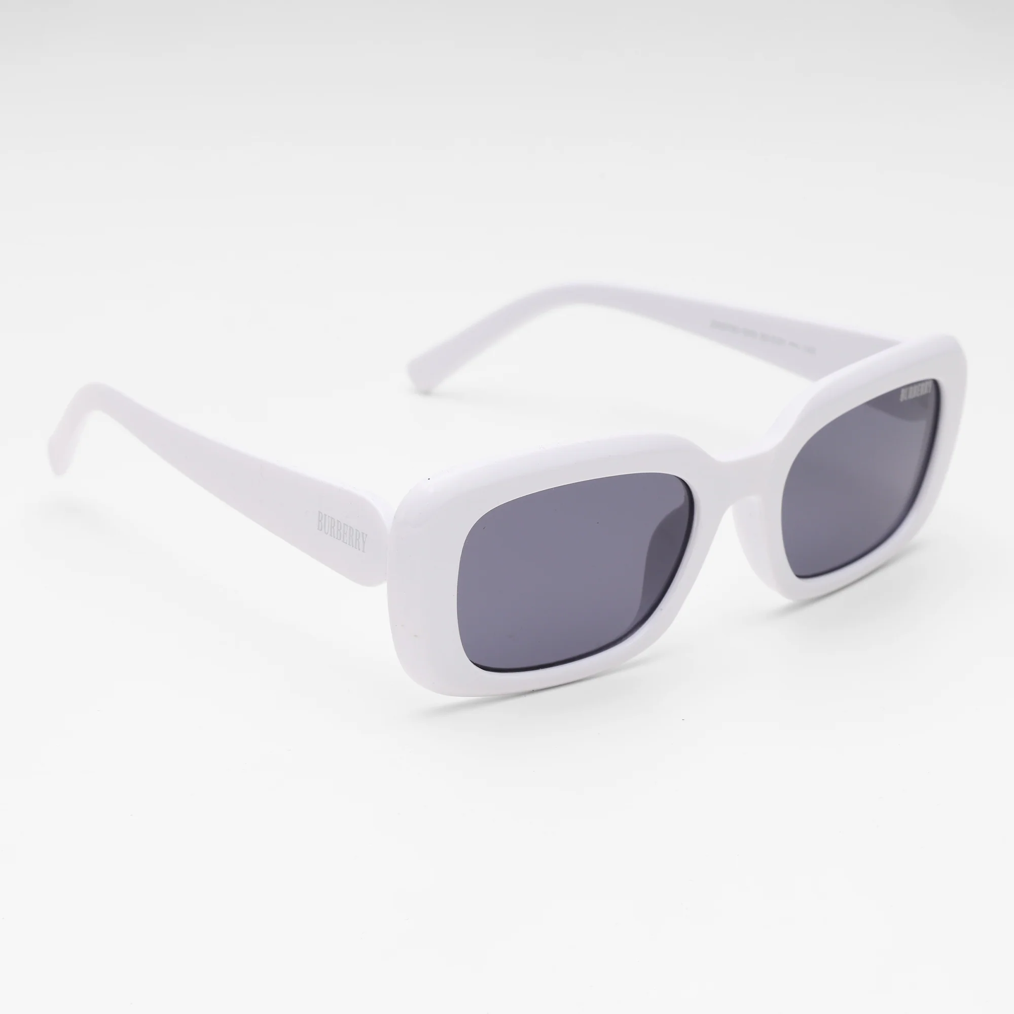 Arctic White Rectangular Sunglasses by Burberry - Image 3