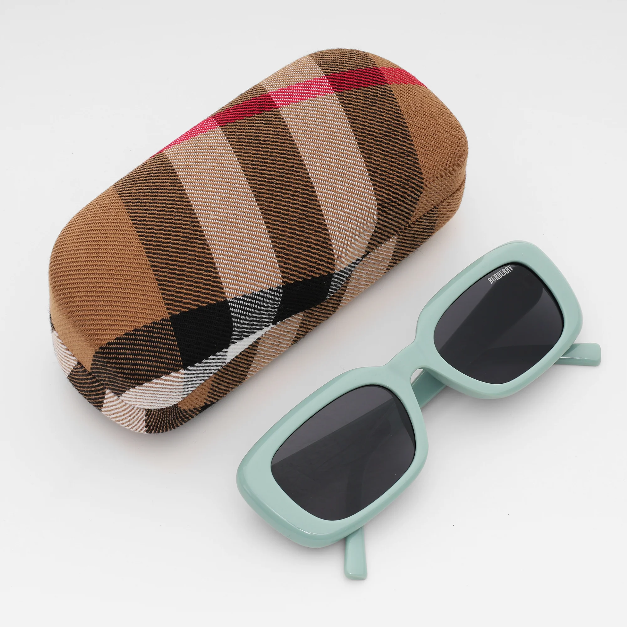 Burberry Mint Charm Rectangular Sunglasses - Image 5