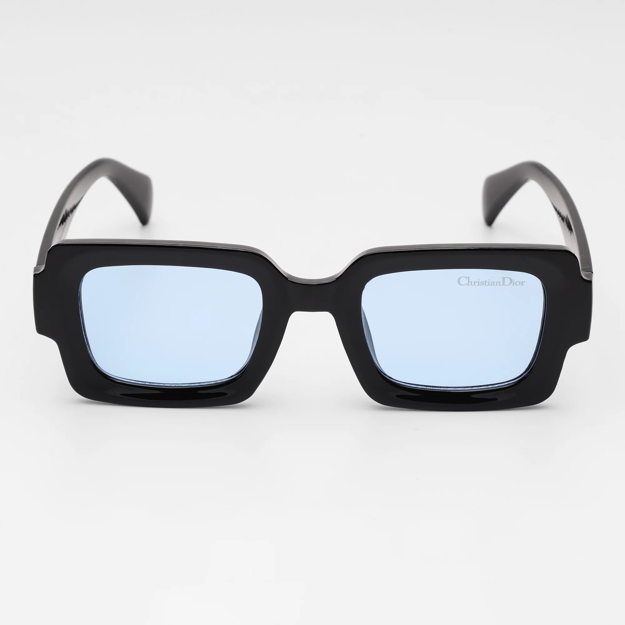 “Frosted Blue Statement” Square Sunglasses - Image 3