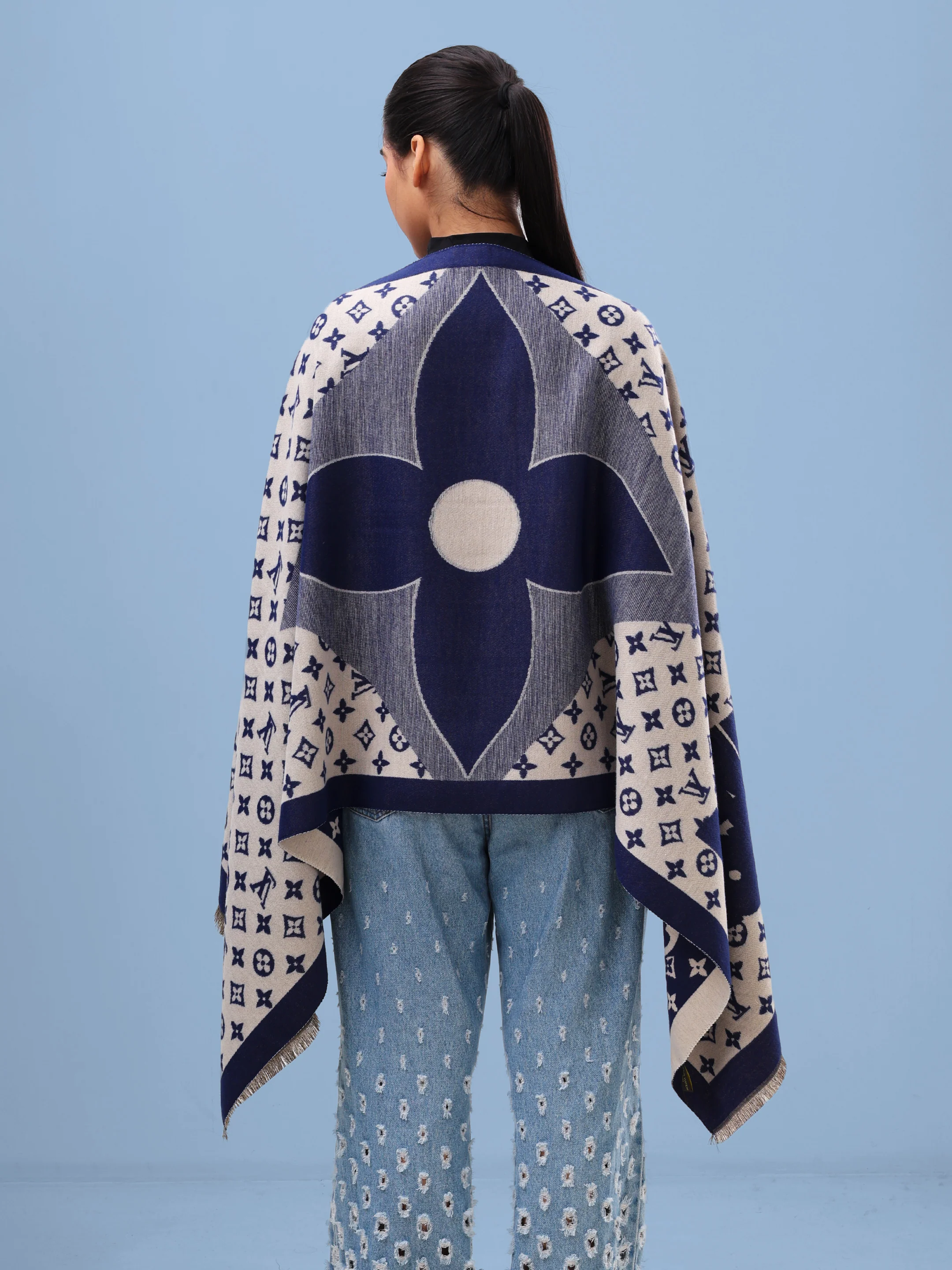 Heritage Monogram Knit Scarf - Image 6