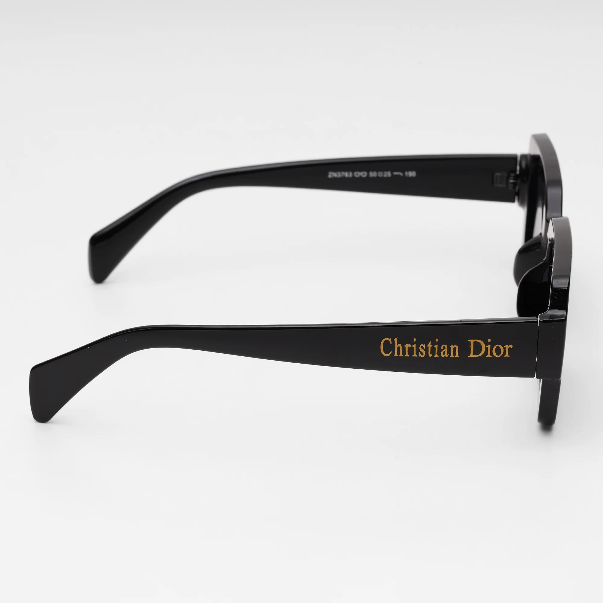 Square Statement” Black Acetate Sunglasses - Image 7